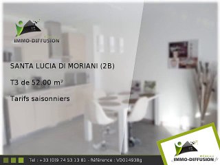 T3 52.00m2 A louer sur Santa lucia di moriani - Tarifs saisonniers