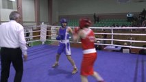 Kadınlar Türkiye Boks Şampiyonası'nda Yarı Final Maçları Yapıldı