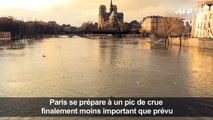 Crue à Paris: images de la Seine au niveau de Notre-Dame