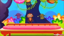 Dibujos Animados en Español | Cinco Monitos | Nursery Rhymes | Five Little Monkeys!