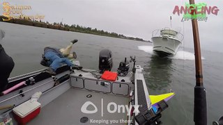 Captain Not Paying Attention and Crashes Straight Into Small Fishing Boat