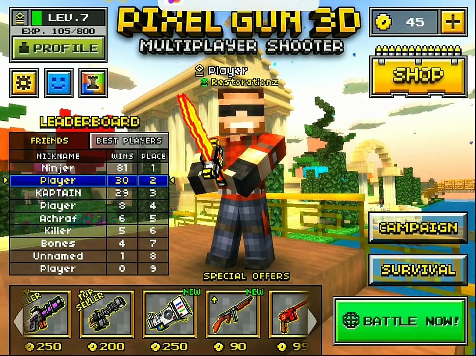 Pixel Gun 3D Glitch