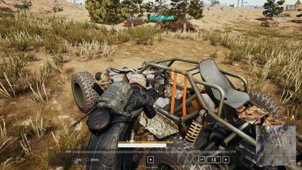 PLAYERUNKNOWN'S BATTLEGROUNDS Guy gets hit with buggy and goes flying