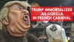 Donald Trump depicted as gorilla in France's Carnival De Nice