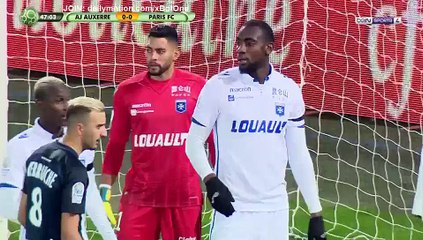 Résumé Auxerre 0-1 Paris FC but But Frederic Bong