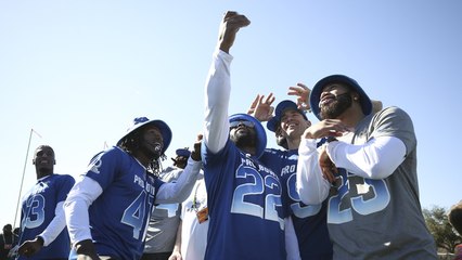 Alvin Kamara and Mark Ingram dance during Pro Bowl practice