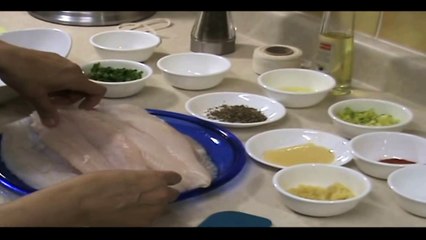 طريقه عمل سمك الفيليه المحشى Rolled Stuffed Fish Fillet