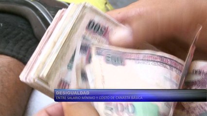 Desigualdad entre salario mínimo y costo de canasta básica