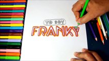 Cómo dibujar el logo de Yo Soy Franky (Logotipo Yo Soy Franky)