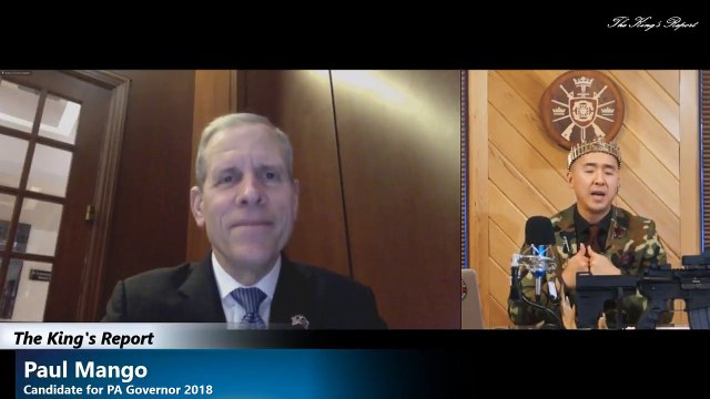 PA gubernatorial candidate Paul Mango appears in interview with Christian gun sect leader Hyung Jin Moon