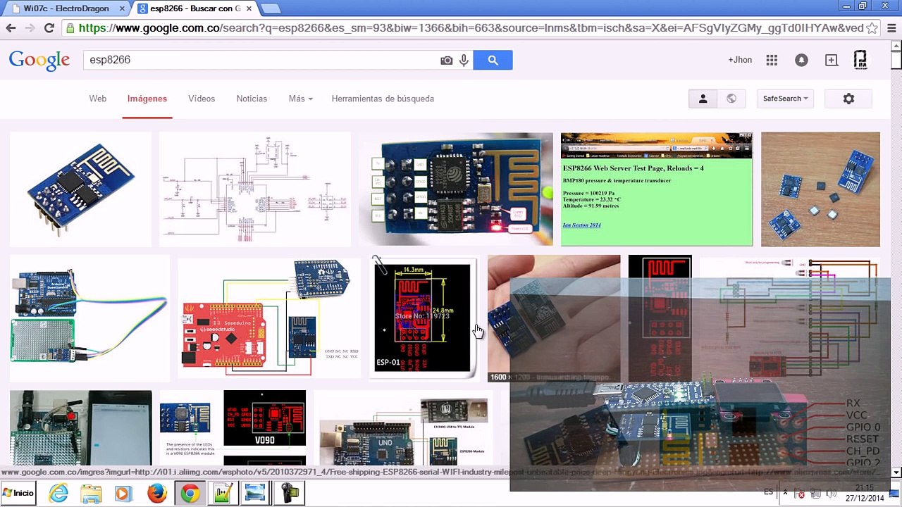 Connection Module Wifi ESP8266 and Arduino Nano (Realterm) - Mode Server : PDA_Control
