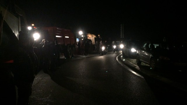 Descente des agriculteurs dans les grandes surfaces