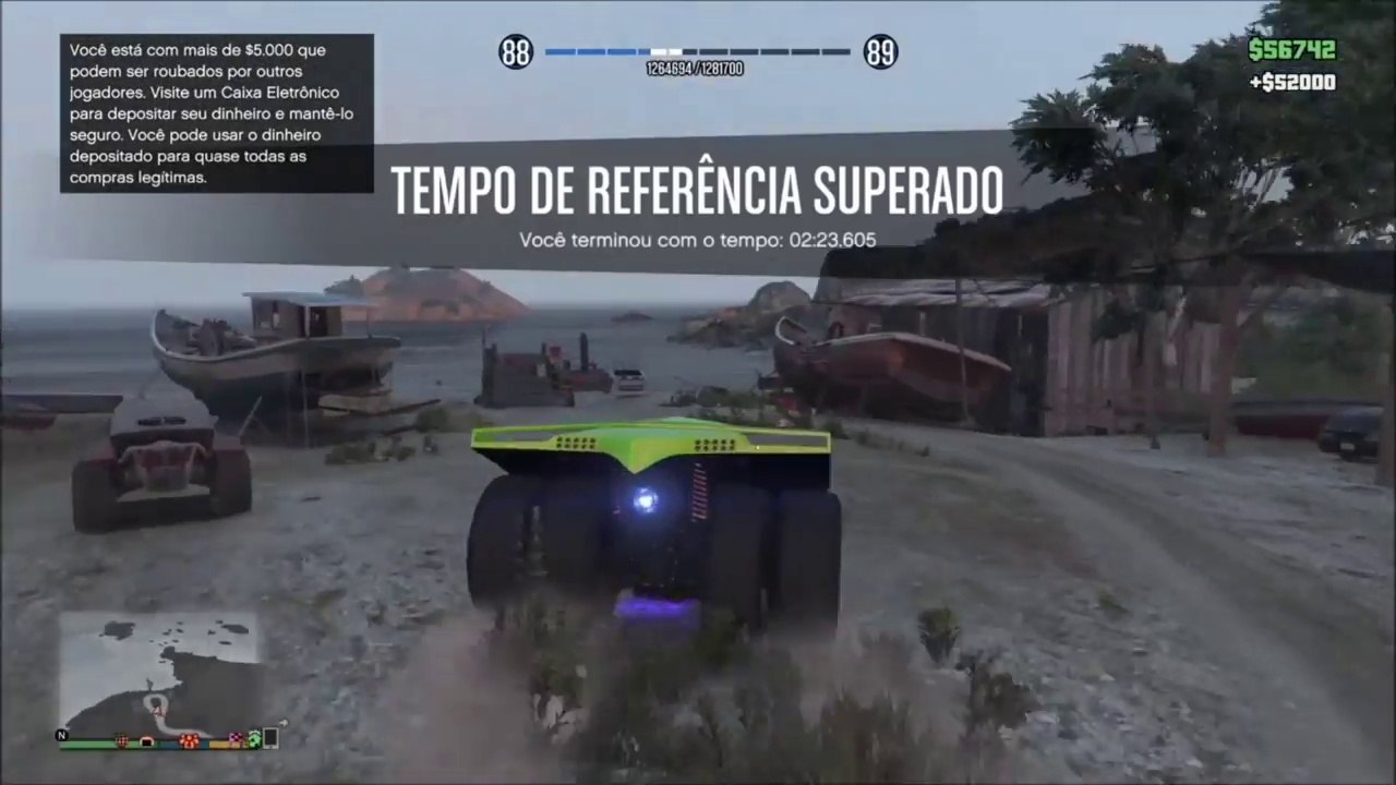GTA V Online - Ganhando 52.000 de DINHEIRO e 5.000 de RP em DOIS MINUTOS