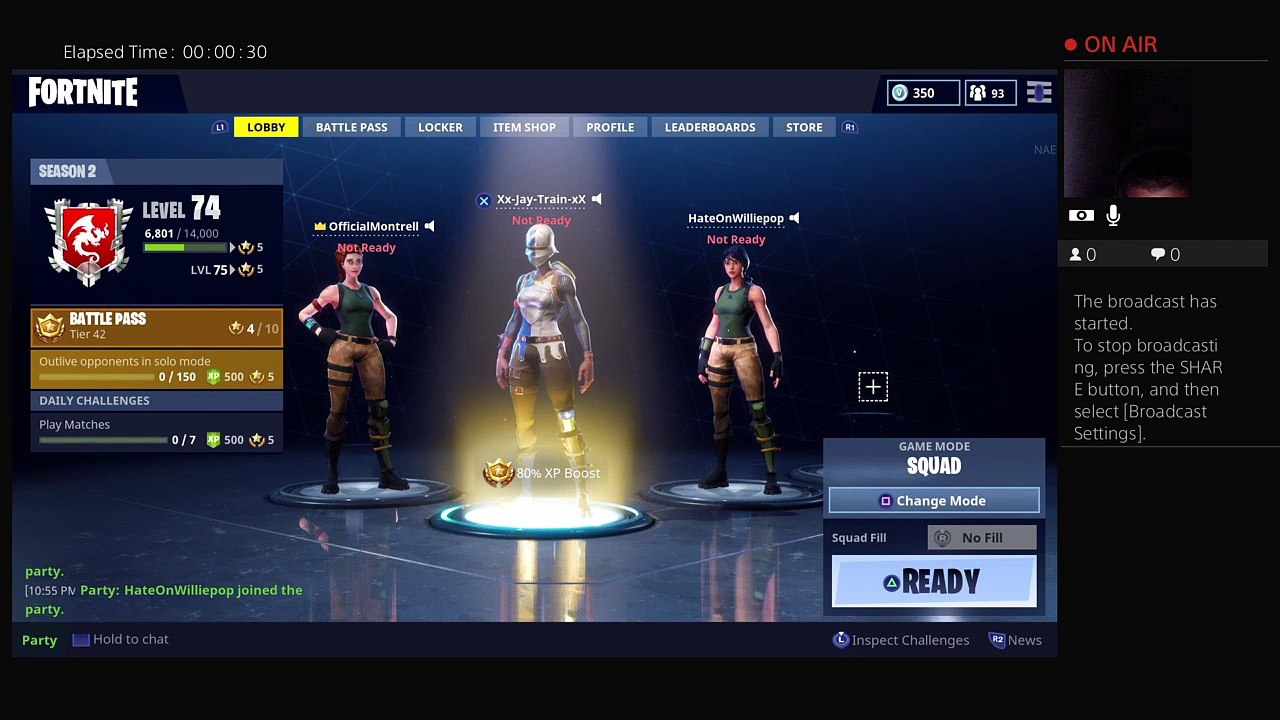 (PS4) Fortnite gamplay