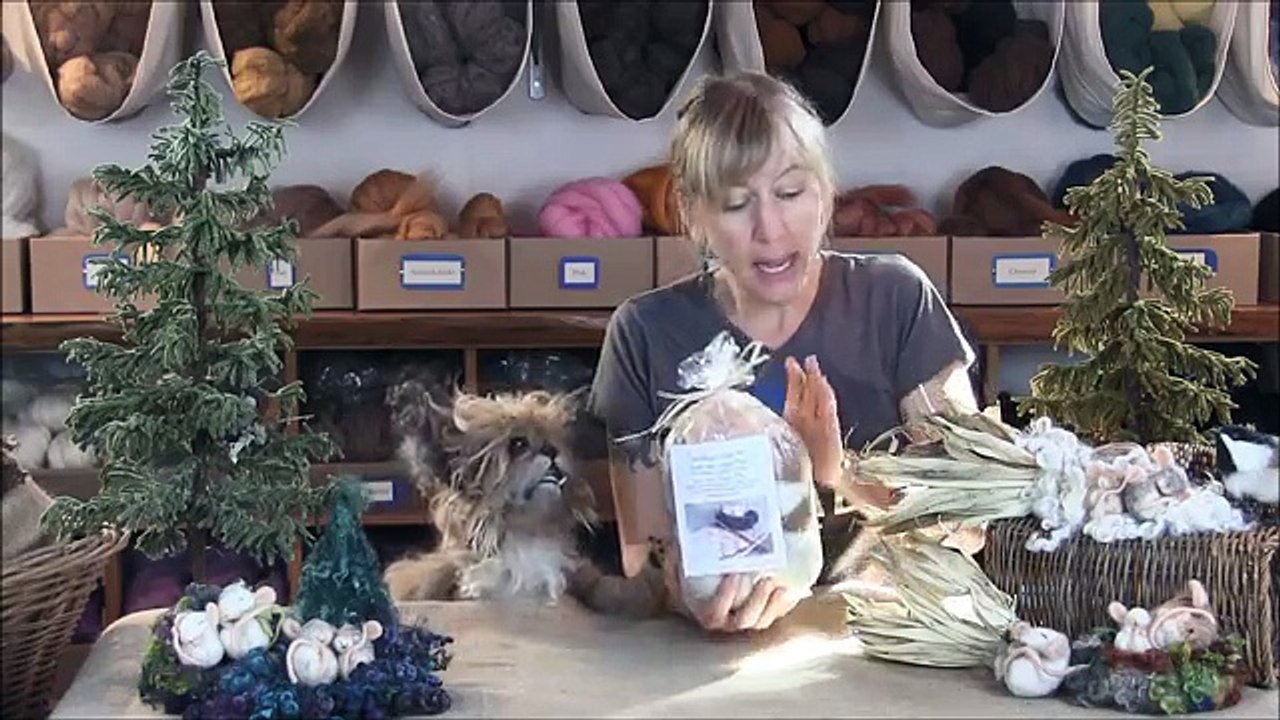 Needle Felted Sleepy Mice