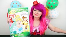 Coloring Princess Jasmine Aladdin GIANT Coloring Book Crayons | COLORING WITH KiMMi THE CLOWN
