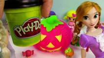 Disney Frozen Play-doh Halloween Sugar Cookies Queen Elsa Princess Anna Doll Food Craft