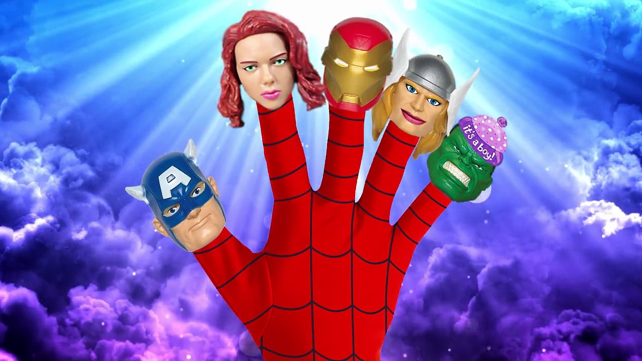 Captain America Civil War Finger Family ★ Funny Superheroes Nursery Rhymes With Lyrics And More