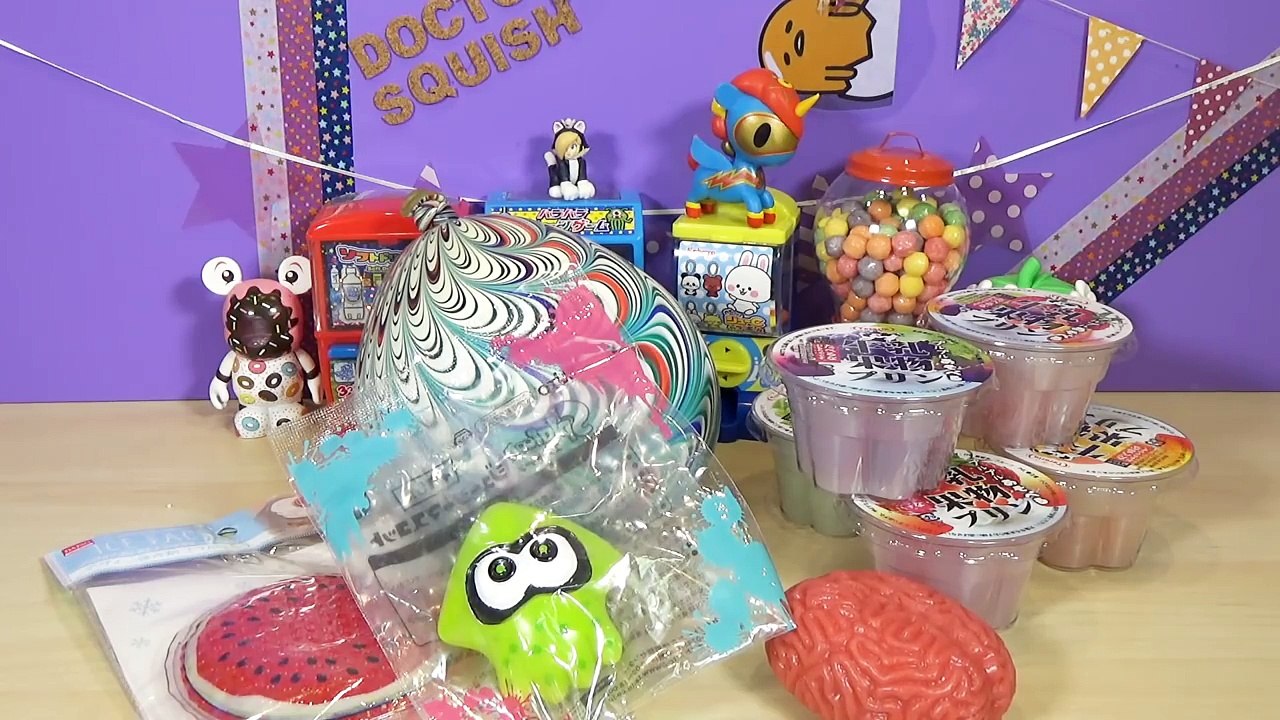 Cutting Open Squishy BRAIN Toy! Big Homemade Stress Ball Goldfish Slime Splatoon Doctor Squish
