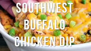 Southwest Buffalo Chicken Dip