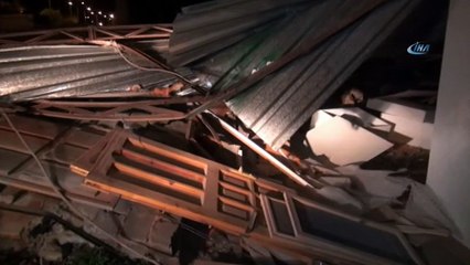 Hortum marangoz atölyesini yerle bir etti