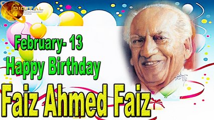 Happy Birthday Faiz Ahmed Faiz February 13
