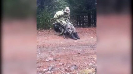 Mehmetçiğin sabah uykusu duygulandırdı