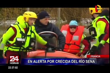 Francia en alerta naranja por aumento del caudal del río Sena