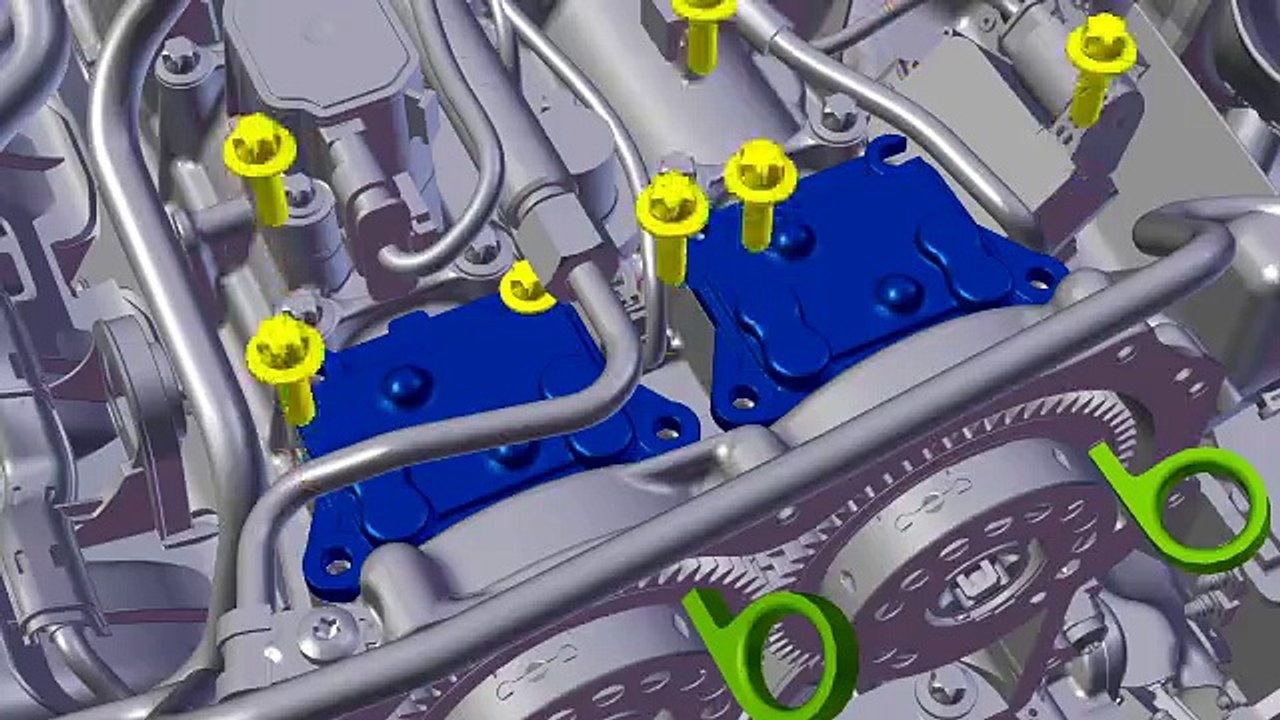 Réglage de la position de base des arbres à cames avec réglage de la pompe haute pression Type 222