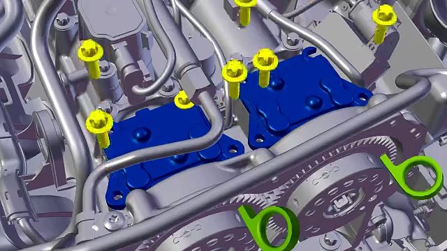 Réglage de la position de base des arbres à cames avec réglage de la pompe haute pression Type 222
