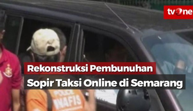 Rekonstruksi Pembunuhan Sopir Taksi Online Oleh Siswa SMK