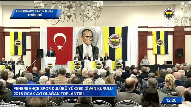 Fenerbahçe Spor Kulübü | Yüksek Divan Kurulu | Ocak 2018 Ali Koç'un Konuşması
