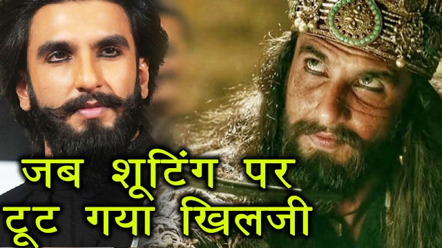 Padmaavat: Ranveer Singh BREAKS DOWN on Padmaavat sets; Here's Why | FilmiBeat