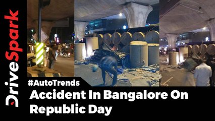Accident In Bangalore On Republic Day: Truck Topples And Crushes Toyota Etios