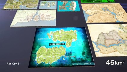 Video game maps size comparison