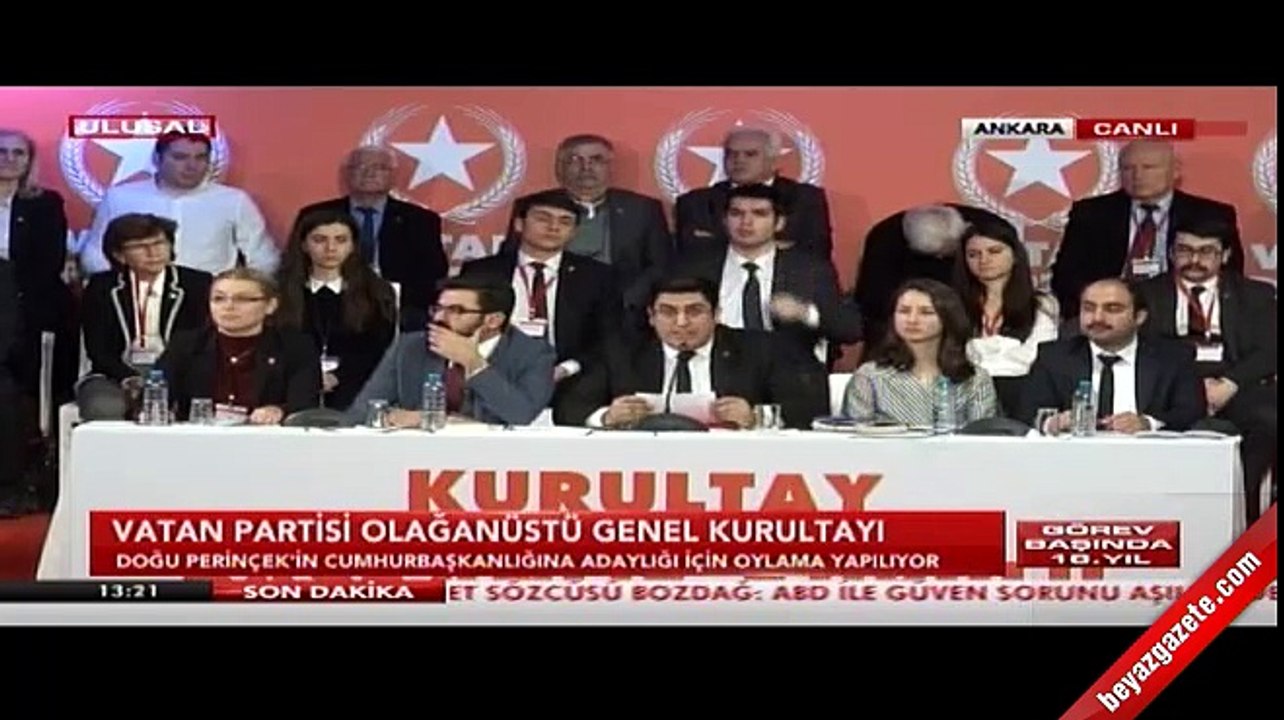 Vatan Partisi Cumhurbaşkanı adayı Doğu Perinçek oldu