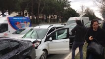 Sarıyer'de zincirleme trafik kazası: 4 yaralı - İSTANBUL