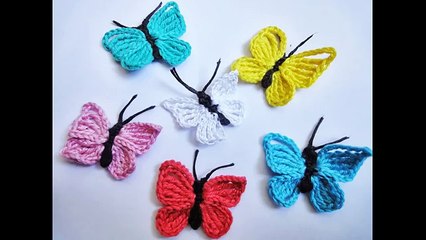 БАБОЧКА Вязание крючком BUTTERFLY Crochet