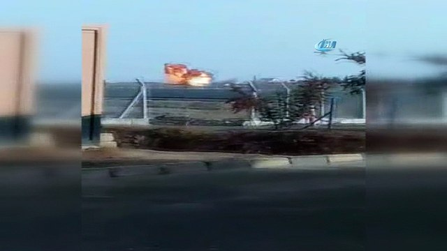 Şanlıurfa’da teröristlerin tankla vurulma anı kamerada