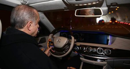 Erdoğan Kendi Kullandığı Araçla Kasımpaşa Tüneli'nden Geçti