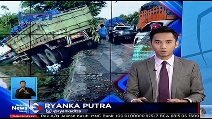Tidak Kuat Nanjak, Truk Terjun ke Kali Sedalam 10 Meter