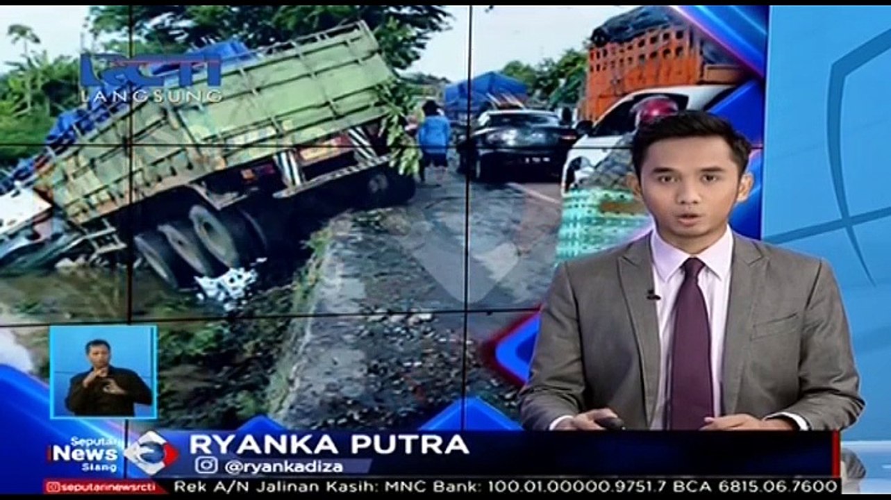 Tidak Kuat Nanjak, Truk Terjun ke Kali Sedalam 10 Meter