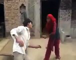 women beating her husband