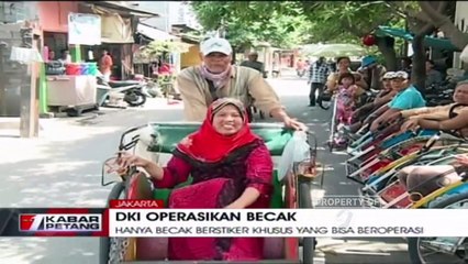Pengemudi Becak Tanggapi Positif Wacana Pemprov DKI