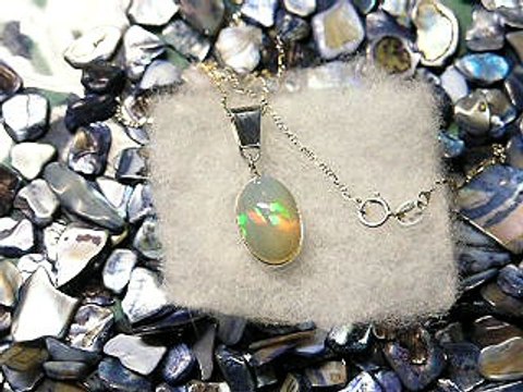 Sterling Neclace Ethiopian Opal 1000-06-b Ebay