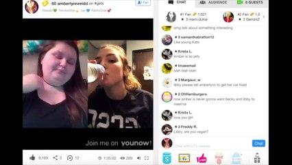 Amberlynn Reid YouNow 1/26/2018--Awkwardly Guesting Libby