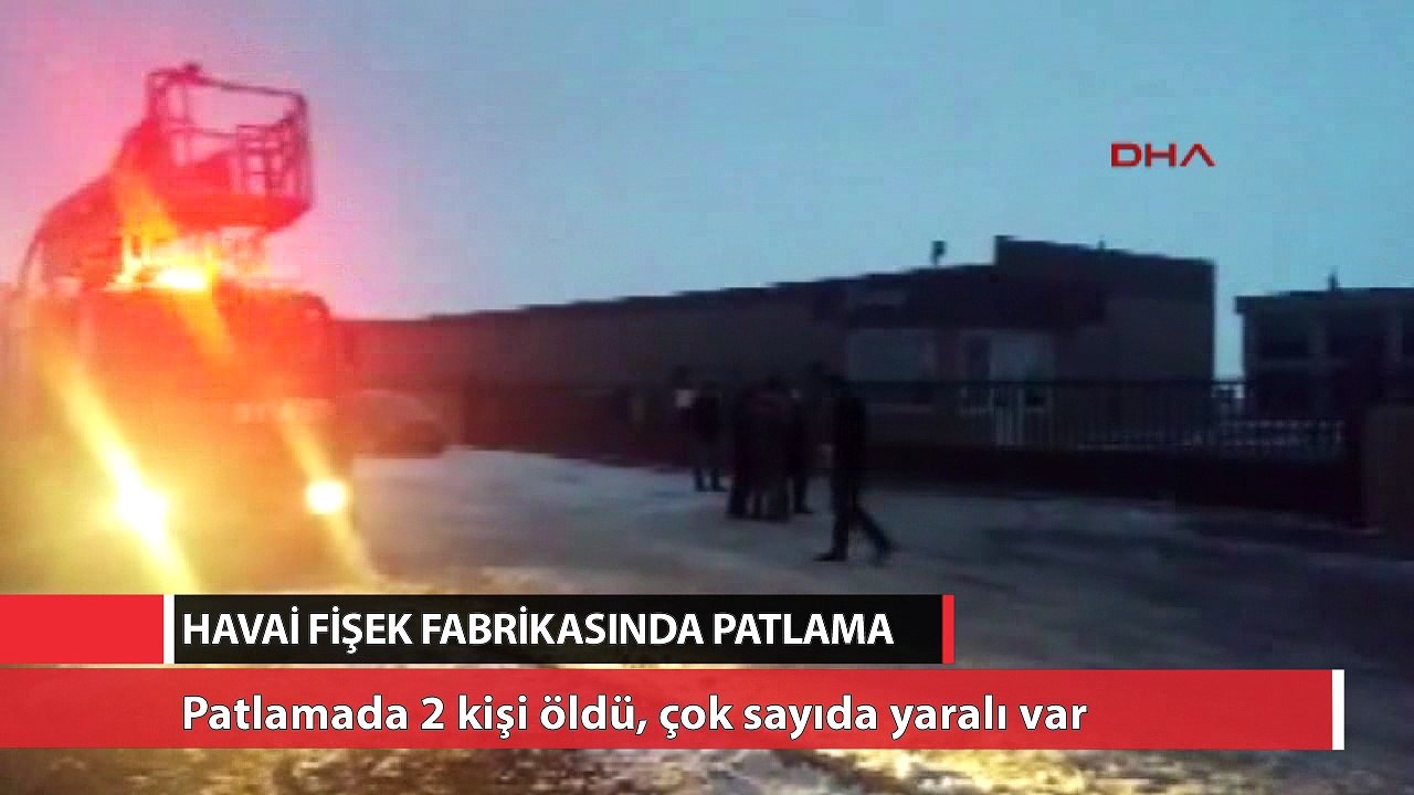 Havai fişek fabrikasında patlama