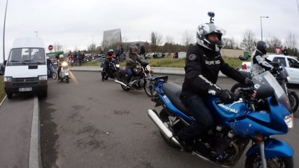 Manifestation à Dijon des usagers de la route en colère : le départ