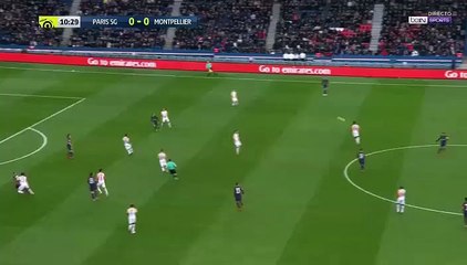 Edinson Cavani Goal HD - Paris SG	1-0	Montpellier 27.01.2018