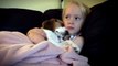 Cute Puppy Falling Asleep on Her Best Friend- Precious Moment | Puppy Lilly and Baby Laura